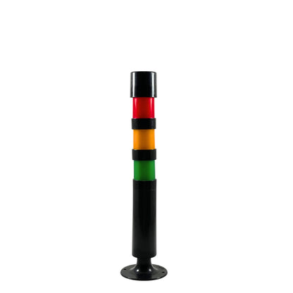 Tower Lamp Base Mounting Three Tier Buzzer + Red Flasher Amber & Green steady